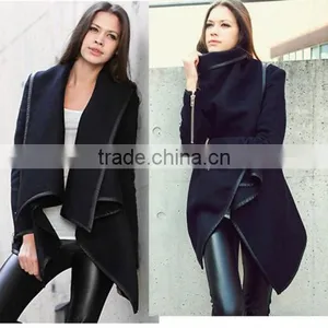 Women Lady Slim Long Wool Jacket Winter Warm Trench Coat Outwear Parka Cardigans thumbnail-5