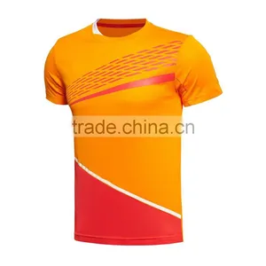 OEM Service Breathable Pique Fabric 100% Polyester Sports Wear Gym Dri Fit Tshirt for Men thumbnail-1