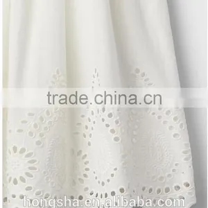 Eyelet Border Dress Pretty Floral Print Baby Kid Dress Gril Dresses HSD5152 thumbnail-3