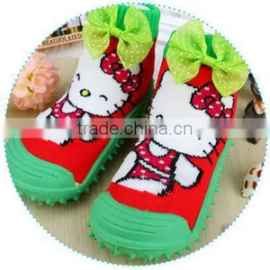 Shuoyang Crochet Booties Free Pattern Infants Socks With Rubber Sole Soft Cute Baby Sock Shoes thumbnail-6