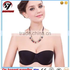 2017 New Style Blue Gym Bra Crossover Straps Back Mature Hot Sexy Women Sport Bra thumbnail-5