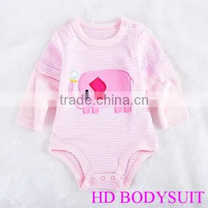 High Quality Baby Health Pink Baby Bodysuit thumbnail-1