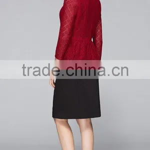 Spring-Summer Season Ladies Three-Quarter Length Sleeve Round Collar Waisted Casual Shirt thumbnail-5