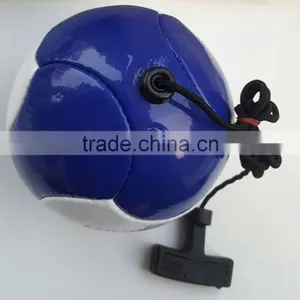 Mini Soccer Ball 6 Panel Handle and String thumbnail-1