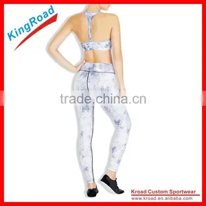 Uesd Yoga Pants With Sublimation Print thumbnail-2