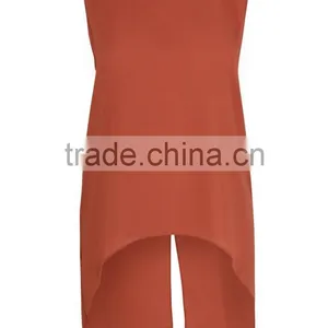 Body Building SinglesTall Split Back Crepe Vest Womens Singlet Vests thumbnail-4