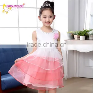 2015 Large Stock Girls' Casual Dress Korea Design Children Dresses Princess Tulle Dress for Girl thumbnail-2