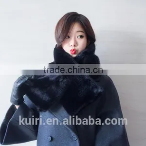 2016 New Style Fox Scarves Warm Plush Scarf Women Pareo Thicken Solid Fur Collar Rabbit's Hair Scarf thumbnail-4