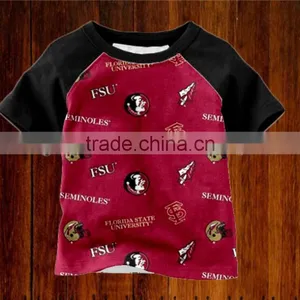 High Quality Boy Raglan Tee Boutique Short Sleeve Boy Raglan Shirt for Summer Raglan Tee thumbnail-1