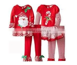 Factory Price Wholesale Sales Baby Boys Clothes Girl's Sweetheart Lollipop Christmas Pajamas thumbnail-1