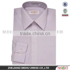 Fashion Design Light Purple Long Sleeve Men's Dress Shirts thumbnail-1