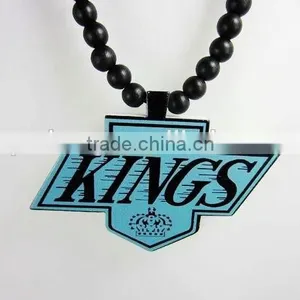 Personality Hearts Receiver Chain Bead Swag Good Wood Acrylic Necklace thumbnail-1
