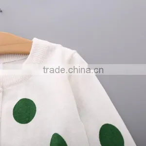 Children Clothing Tops Design Woolen Hand Knit Neck Sweater for Girls thumbnail-5