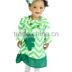 Baby Girl Chevron Clover Pillow Dresses XYD2833 thumbnail-2