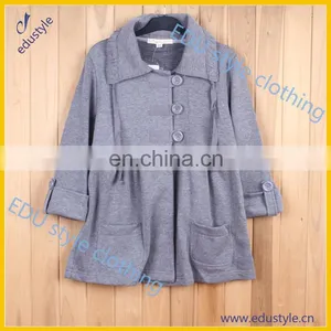 2017 New Style Plain Women Coat for Sale thumbnail-3