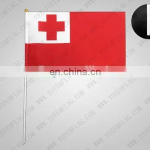 Custom Made OEM Sports Football Polyester Hand Held Flag of European Cup,World Cup thumbnail-3
