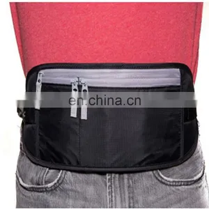 Rfid Blocking Black Ripstop Nylon Travel Waist Phone Pocket thumbnail-1