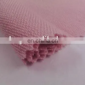 Winfar Textile Super Soft Knitting Pink Dyed French Terry Polyester Rayon Fabric thumbnail-3