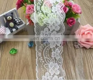 7.5CM WIDE WHITE LACE TRIMEXQUISITE VINTAGE GAUZE EMBROIDERY LACE DECORATION GARMENT ACCESSORIES 1YARD/LOT thumbnail-3