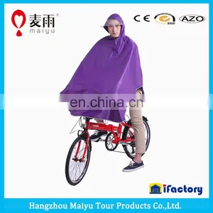 Maiyu Waterproof Windproof Cheap Bike Rain Poncho thumbnail-3