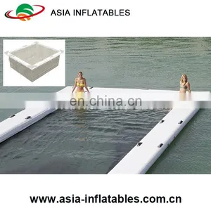 Square Floating Inflatable Boat Swimming Pool / Inflatable Swimming Pool thumbnail-2