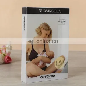 High Quality Customized Printing PP Transparent Plastic Box,PVC Folding Plastic Packaging Box for Women Bra thumbnail-1