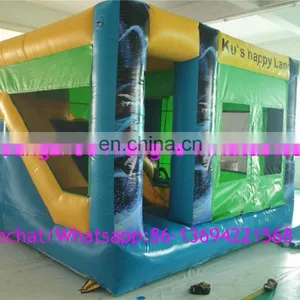 Factory Supply Inflatable Bouncy Castle With Water Slide thumbnail-1