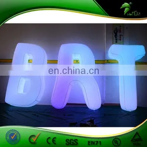 Factory Custom Made Inflatable LED Letter Balloon thumbnail-4