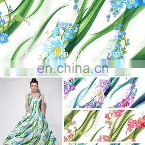 High Quality Textile Polyester Printed Fabric For Fashion Comfortable Women's Wear thumbnail-1