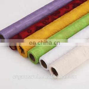 Fashion Design Flower Spraying Organza Dress Fabric thumbnail-2