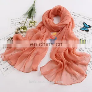 Ladies Spring Floral Muslim Hijab,stereo Embroidery Pattern, Plain Silk Chiffon Shawls,women Scarves thumbnail-1