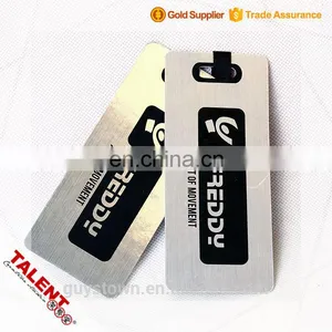 The Private Custom Stainless Steel Wiredrawing Specialty Paper Silk Printing Hangtag thumbnail-1