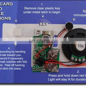 Mini Microphone Voice Record With Press Button for Magazines,greeting Cards,newspapers Etc thumbnail-4