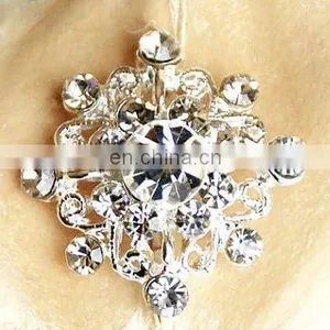 2013 New Rhinestone Hair Flower Embellishment Garment Accessory Button Shoe Clip thumbnail-1