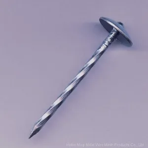 Galvanized Umbrella Head Roofing Nails Washer 90mmx4mm thumbnail-2