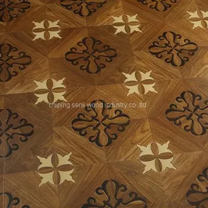 Mirror Surface 12mm EIR HDF Laminated Parquet Floor thumbnail-1