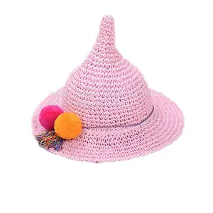 Kids Hats Summer Sunhat Straw Hat thumbnail-1