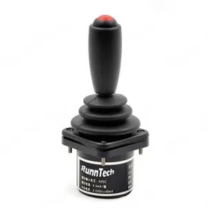 RunnTech 1 Axis Hall Sensing Joystick With 1 Momentary Pushbutton for Finger Position thumbnail-1