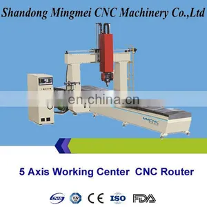 5 Axis 5D CNC Router Machining Center for Cutting,milling Drilling Holes,grooves on Fiberglass,solid Wood,plastic thumbnail-1