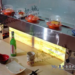 Sushi Conveyor Factory Food Delivery System Sushi Packing Machine: Michaeldeng@gdyuyang.com thumbnail-5