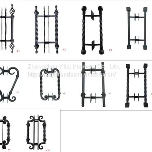 #002 Fashion Custom Wrought Iron Door thumbnail-3