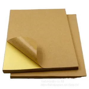 50sheets per Box A4 Printable Self Adhesive Kraft Paper thumbnail-1