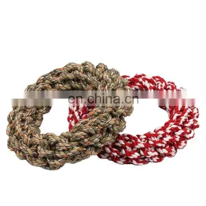 Best Pet Shop Toys Wholesale Cotton Rope Doughnut Toy for Dogs thumbnail-1