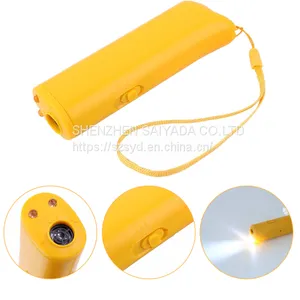 Pet Dog Repeller Anti Barking Stop Bark Training Device Trainer LED Ultrasonic 3 in 1 Anti Barking Ultrasonic Without Battery thumbnail-2