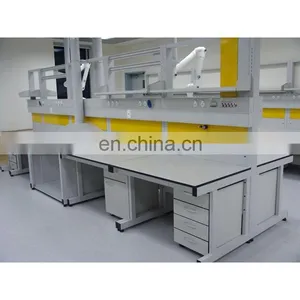 Chemical Metal Work Bench Laboratory Bench With Reagent Rack thumbnail-3