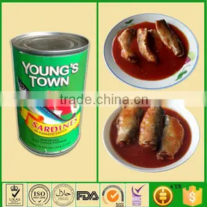 Normal Open Tinned Sardine Fish Food Wholesale Cheap Tinned Food 425g thumbnail-4