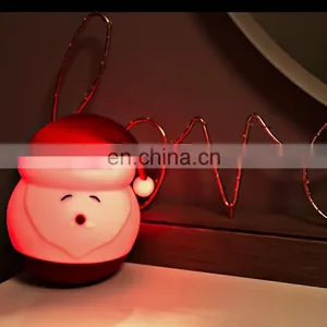 Cute Santa Claus LED Mini Night Light Colorful Night Lamp for Baby thumbnail-5