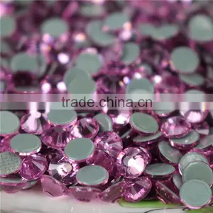 Best Quality Wholesale 14 Facets Crystal AB Flatback Hotfix Rhinestone for Bags Clothing Accessories thumbnail-5