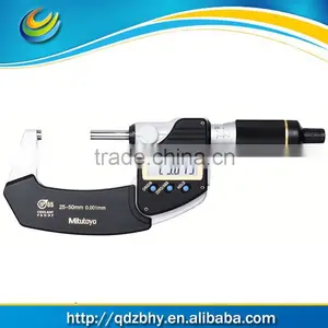 Mitutoyo 293-141 QuantuMike Coolant Proof LCD Micrometer, IP65, Ratchet Thimble thumbnail-1
