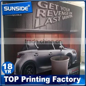 Double Sides Printing Step and Repeat Banner Stand With Lights in Shenzhen D-0606 thumbnail-1